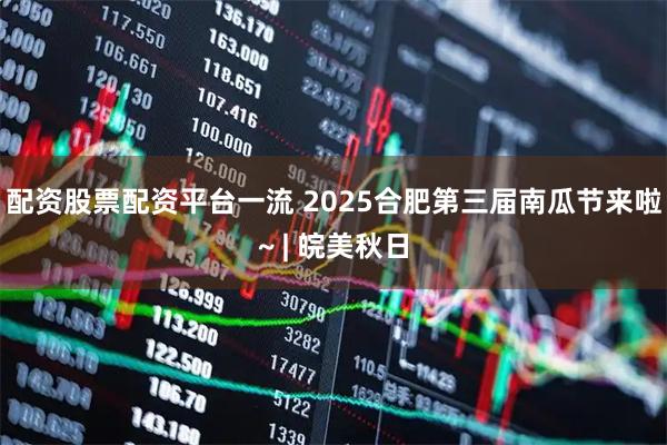 配资股票配资平台一流 2025合肥第三届南瓜节来啦~ | 皖美秋日